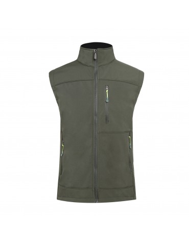 Mens Outdoor Fleece Lining Warm Waterproof Windproof Soft Shell Casual Vest