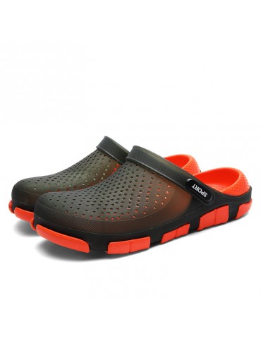 Men Closed Toe Hole Water Garden Slip On Beach Casual Sandals