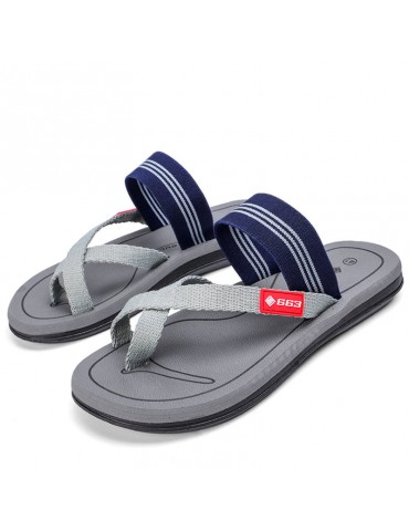 Men Elastic Band Clip Toe Super Soft Beach Sandals Casual Flip Flops