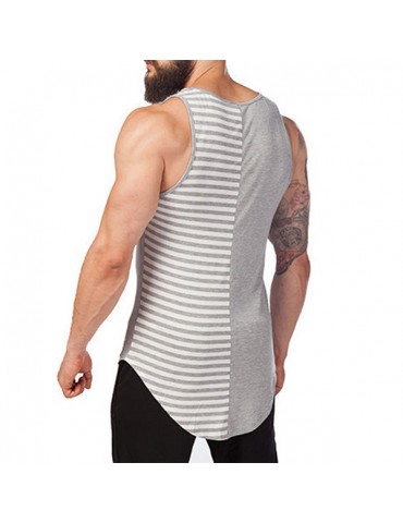 Mens Summer High Street Graphic Sleeveless Shirts Fitness Running Sport Tank Tops