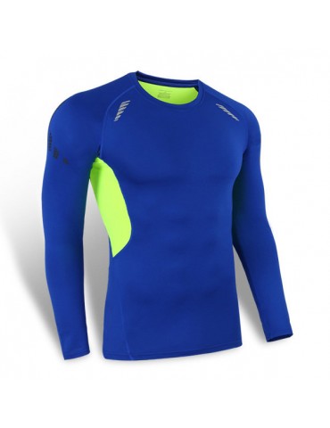 Bodybuilding Breathable Tops Quick-drying Elastic Tight Long Sleeve Sport T-shirt For Men