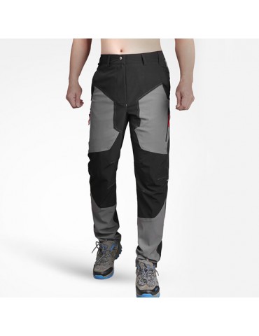 Mens Outdoor Water-repellent Quick-Dry Thin Trousers Elastic Breathable Climbing Sport Pants