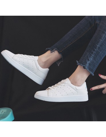 Lovely Pattern Breathable White Sneakers