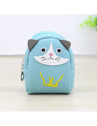 Women PU Leather Cute Cat Coin Bag Card Holder