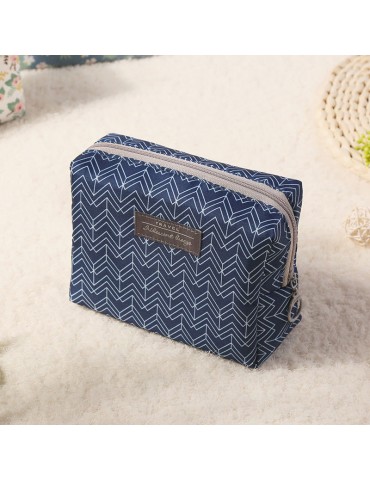 Print Cotton Small Cosmetic Bag Travel Storage Bag Makeup Bags