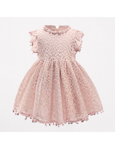 Lace Flower Girls Dresses Toddler Fancy Dress For 1Y-7Y