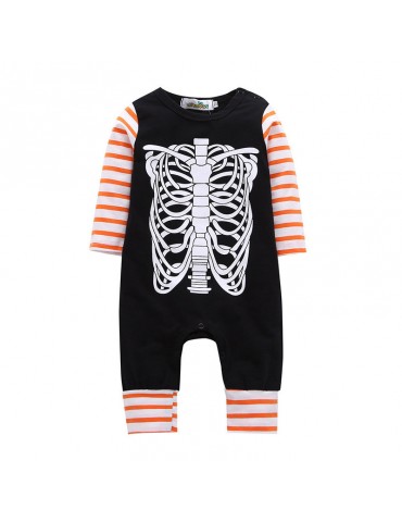 Cute Skull Printing Unisex Baby Costume Romper For 0-24M