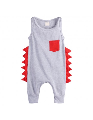 Cute Dinosaur Pattern Baby Boys Chic Romper For 0-36M