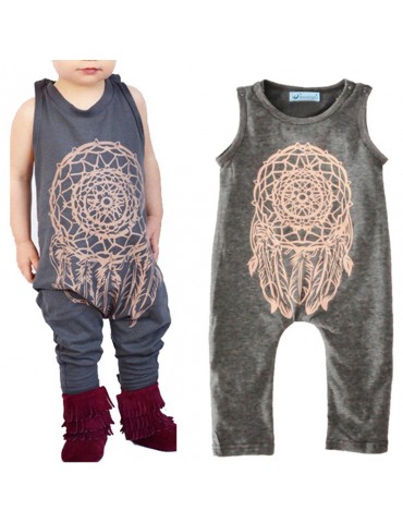 Dream Catcher Baby Boy Girls Romper Sleeveless Jumpsuit For 0M-4Y