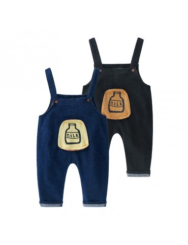 Baby Girls Denim Sleeveless Romper For 0-24M