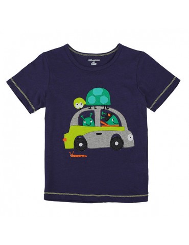 Little Maven Lovely Car Baby Children Boy Cotton Short Sleeve T-shirt Top