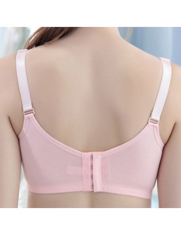 Soft Lace Front Button Anti Sagging Breast-feed Nursing Bra