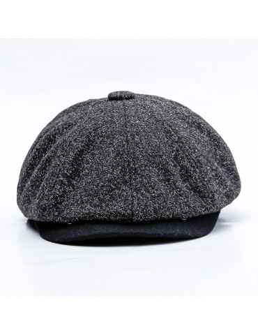 Men Women Retro Octagonal Hat Warm Tweed Beret Caps Comfortable Duck Hats Casual Forward Caps