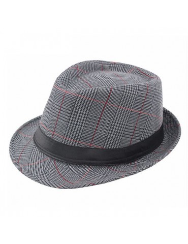 Mens Vintage British Style Gentleman Panama Fedora Hat Outdoor Sunshade Jazz Caps