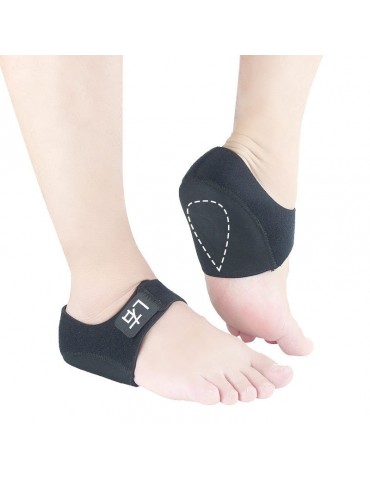 Unisex Gel Velcro Reduce Fatigue Shock Absorption Keep Warm Heel Protector