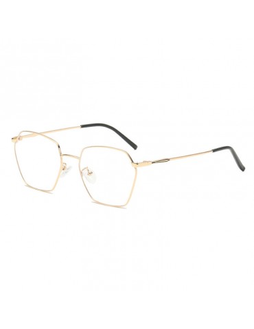 Unisex Light Metal PC Anti-fatigue Anti-blue Light Vogue Computer Square Clear Lens Glasses