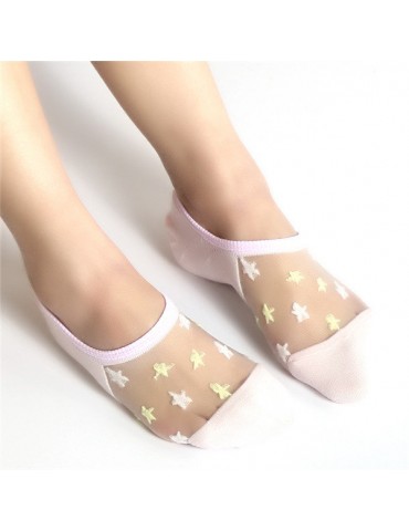 New Glass Crystal Silk Stockings For The Adult Breathable Socks Lace Short Tube Socks